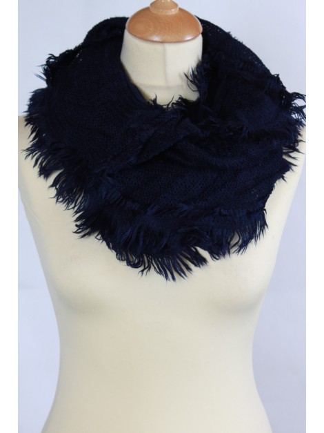 Echarpe Snood Frou-Frou Bleue