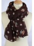 Foulard Monkey Marron