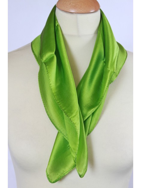 Carré 100 % Soie Vert
