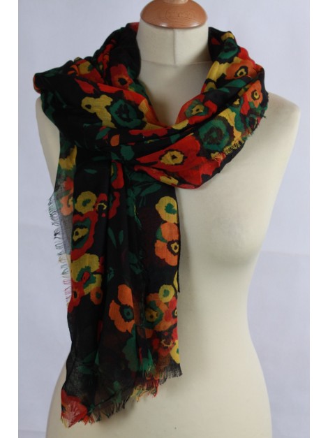 Foulard Fantaisie Noir