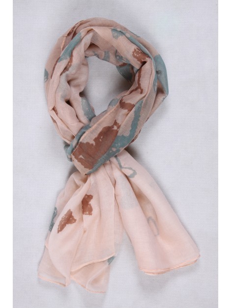 Chèche Coton Mélangé Taupe