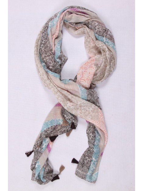 Chèche Ethnique Marron